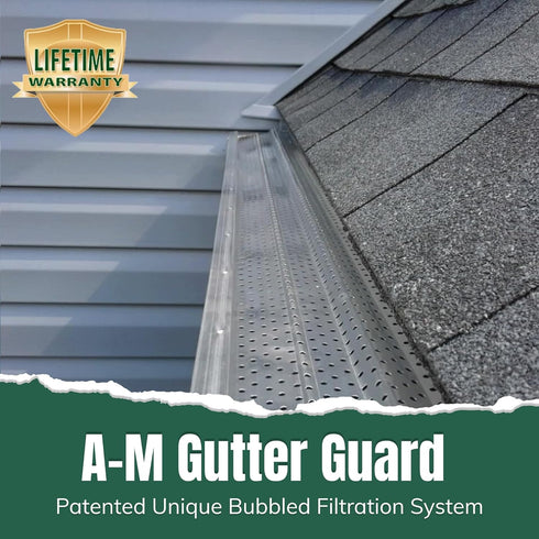 A-M Gutter Guard - Aluminum - Sample Pack - includes both 5" and 6" Width Samples (7" in length, Mill Finish)...