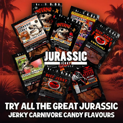Revenge of Reaper Jurassic Jerky - HOTTEST Beef Jerky Hot Food Challenge! Made with the Carolina Reaper- the HOTTEST pepper on the planet! Can YOU...
