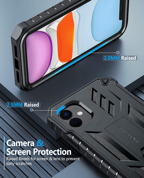 FNTCASE for iPhone 11 Phone Case: for iPhone XR case with Kickstand Shockproof Military Grade Protective Cover - Dual Layer Full Protection Sturdy...