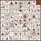 80 Pcs 5 x 5 Inch Christmas Stencils for Painting on Wood, Reusable Merry Christmas Ornament Stencils Snowflakes Holiday Stencils DIY Craft Templa...