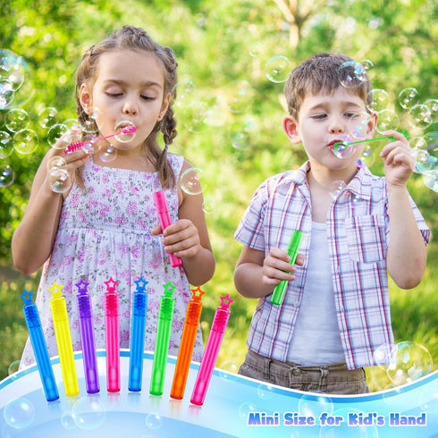 36 Pieces Mini Bubble Wands,Bubble Party Favors Assortment Toys for Kids,Themed Birthday, Halloween, Goodie Bags, Carnival Prizes, Wedding, Bubble...