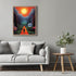 Posterizer 1 pcs-Alien walking Through The woods at Sunset-Abstract & Modern Art-Fantasy & Fiction Art-Gift for Art Lovers-Decor for Home & Office...