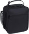 Black Lunch Box for Teens Boys Kids Men Insulated Thermal Tote Cooler Bag for Girls Women- Portable, Lightweight, Durable and Reusable...