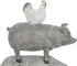 Deco 79 Polystone Farm Animals Decorative Sculpture Stacked Home Decor Statue, Accent Figurine 9" x 4" x 12", Gray...