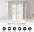 Kenney Kiera Crown Window Curtain Rod, Adjustable Curtain Rod for Windows 28 to 48 Inches, Extendable Curtain Rod Set, Matte Black Curtain Rod...