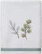 Avanti Linens - Hand Towel, Soft & Absorbent Cotton Towel (Ombre Leaves Collection), 28.00" x 16.00", White...