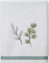 Avanti Linens - Hand Towel, Soft & Absorbent Cotton Towel (Ombre Leaves Collection), 28.00" x 16.00", White...
