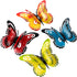 Yungeln Metal Butterfly Wall Decor 3D Butterflies Wall Art Hanging Sculpture Metal Butterfly Outdoor Wall Art Decor for Patio,Fence, Garden,Yard,O...