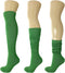 AWS/American Made 2 Pairs Cotton Slouch Socks Scrunch Knee High Socks Shoe Size 5-10...