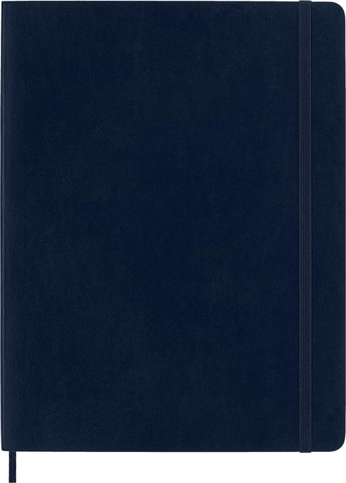 Moleskine Classic Notebook, Soft Cover, XL (7.5" x 9.5") Ruled/Lined, Sapphire Blue, 192 Pages...