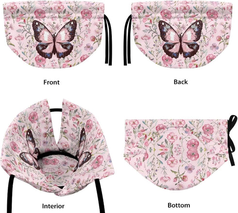 Gradient Butterfly Breakfast Kettle Cover Pink Fashionable Insulated Bag Easy to Clean Recyclable Teapot Insulated Cover Suitable for Afternoon Te...