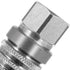 PD242 Series PD Steel Test Port and Diagnostic Equipment Quick Coupler with Female Pipe Thread, 1/8" Body Size, 1/4"-18 NPTF Thread Size, 2.12" Le...