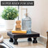 Modern Pedestal Stand for Kitchen Decor : Decorative Wood Riser for Display and Farmhouse Soap Dispenser Tray and Sponge Holder - Retro Countertop...