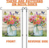 CVHOMEDECO. Double Sided Premium Sunflower Garden Flag Farmhouse Decorative Welcome Flags for Yard Lawn Outdoor Decor, Weather Resistant Double St...
