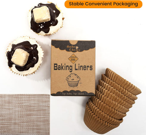 200pcs Standard Blue cupcake liners for baking,food-grade cupcake wrappers, greaseproof parchment muffin liners Christmas cupcake liners for Chris...