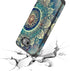 Rosebono Dual Layer Shockproof Hard Cover Graphic Case for Galaxy J7 - SM-J727 (Green Mandala)...