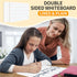2 Pack Small White Board Set - Double Sided Dry Erase Ruled Lap Boards 9x12 Lined Whiteboard for Kids Student Learning for Student and Classroom U...