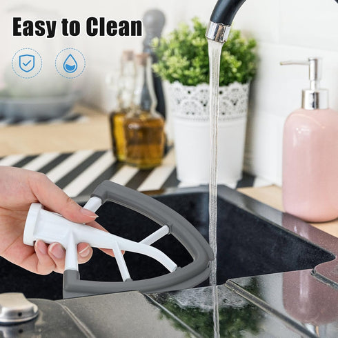 Tilt-Head Flex Edge Beater for KitchenAid 4.5-5 Quart Bowl Stand Mixer Attachment Flat Beater Paddle Mixer Accessory with Silicone Edges Scraper...