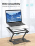 Laptop Tablet Stand, Universal Adjustable Carbon Steel Laptop Computer Stand, Ergonomic Foldable Portable Desktop Tray Cooling Holder Compatible w...