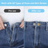 12Pcs Button Extenders for Jeans, Waist Pant Button Extenders No Sew Instant Waistband Extender Buttons Adjustable Metal Silicone Waist Extenders ...
