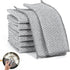 6 pcs Wire Dishwashing Rag for Wet and Dry,Non-Scratch Wire Dishcloth,Multipurpose Cleaning Pads, Time-Saver Kitchen Wipes Cleaning Cloths...