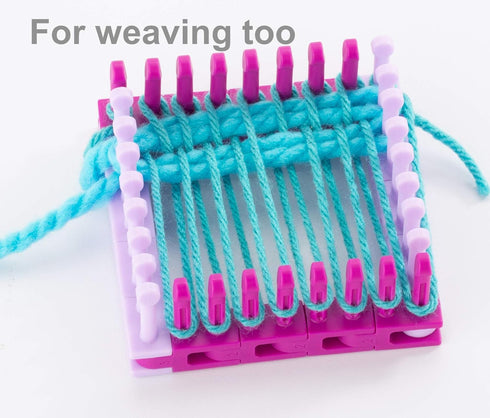 Authentic Knitting Board Flexee Loom Links Skinny, Small Gauge, for Thin Yarn, 48 Links, 96 pegs...