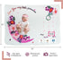 Baby Milestone Blanket Girl- Floral and Moon Design, Baby Girl Gifts, Nursery Decor Baby Shower, Newborn Baby Blanket, Baby Growth Chart Blanket, ...
