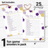 Purple and Gold Baby Shower Games - Word Scramble Game for Girls or Boys - Fun Gender Reveal Activity with Prizes - Prince or Princess Theme - 25 ...