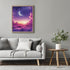 Posterizer 1 pcs-Gradient Pink and Purple Sky Aesthetic Print-Abstract & Modern Art-Landscape & Nature Art-Gifts for Women-Living Room Bedroom Dec...