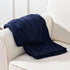 Battilo Navy Cable Knit Throw Blankets for Couch, Super Soft Warm Cozy Decorative Knitted Throw Blanket for Bed, Sofa, Chair 50"x60"...