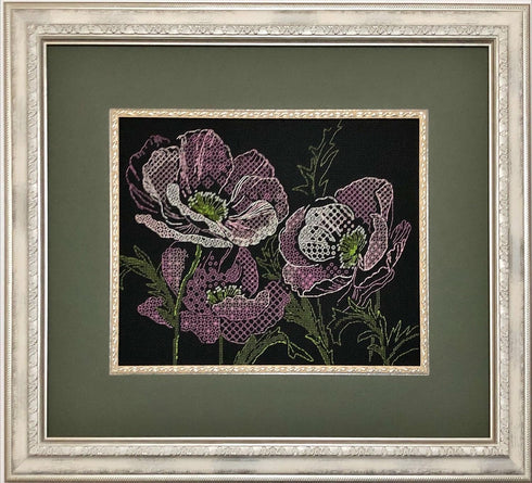 Riolis Cross Stitch, Lace Poppies (14 Count)...