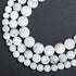 8mm Natural Matte White Howlite Round Gemstone Frosted 100Pcs Bulk Loose Beads for Jewelry Making with Stretch Beading Cord LPBeads...