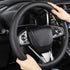 Black Leather Steering Wheel Cover?Classic Black?Anti-Slip, Safety, Soft, Breathable, Adaptable to 14.5-15 inches Steering Wheel...