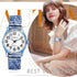 Avaner Elastic Strap Wristwatch, Big Number Analog Quartz Bracelet Watch, Printed Band Bangle Watch for Women...