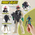 18 Pcs Special Forces Army Men Soldier Combat Movable Action Figures Army Guys Plastic Toy Soldiers Playsets Military Toy Men with Military Weapon...