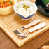 Mama Noodle Falling Prevention Fork and Spoon Pumpkin & Carrot...