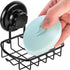 Suction Soap Dish with Hooks - Super Powerful Vacuum Suction Cup Shower Soap Holder - Rustproof Stainless Steel SS304 Soap Basket - Sponge Holder ...