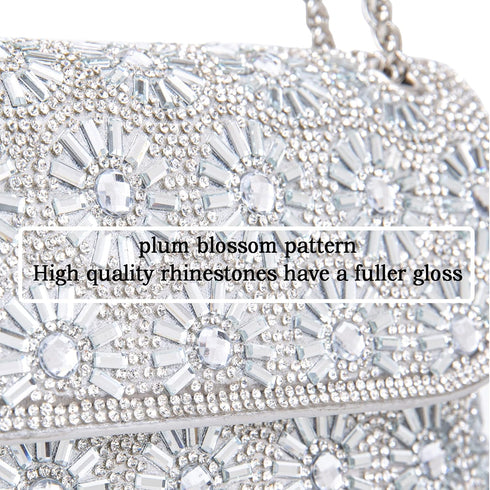 Shoulder Bags Crossbody Bag Purses Handbags Crystals Rhinestone Evening Bag for Women Clutch Purse with Chain...