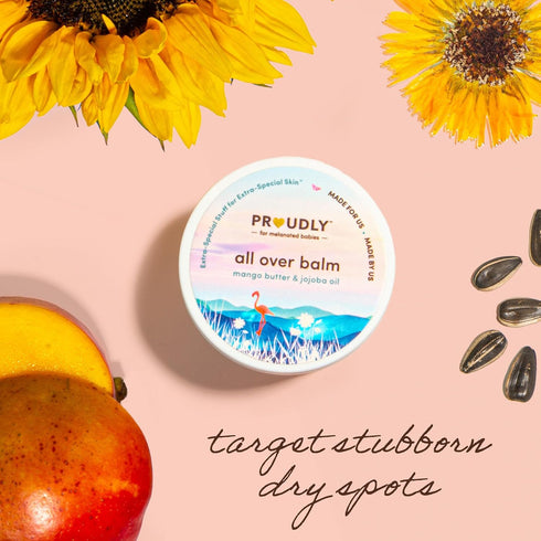 PROUDLY All Over Balm by Gabrielle Union & Dwyane Wade, Helps Relieve Cradle Cap & Eczema, for Black & Brown Babies, Dry, Sensitive Skin, Frangran...