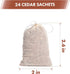 Pack of 24 Cedar Sachets Bag, Red Cedar Chips Sachets for Clothes Storage, Home Fragrance Sachet for Drawers and Closets, LV-F-CC-1...
