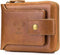 BAIGIO Genuine Leather Wallets for Men Multi Card Purse with Zipper Wallet Men RFID Blocking Coin Pocket(Yellow)...