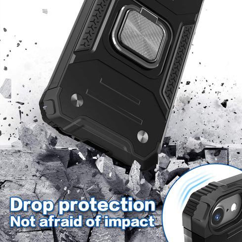 for iPhone SE 2020 Case with Screen Protector,Shockproof Drop Test Cover with Car Mount Kickstand Lightweight Protective Case for iPhone 6/6s/7/8/...