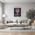 Posterizer 1 pcs-chinoiserie sugar skull with pink roses-Abstract & Modern Art-Holiday Poster Collection-Living Room Bedroom Decor- UNFRAMED Wall ...