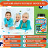 Genius IQ Kids Brain Supplements for Memory and Focus Omega 3-6-9, EPA DHA Gummy Vitamins, Brain Booster Calm Gummies,Supports Concentration, Clar...