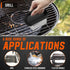 Upgrade Large Size Grill Cleaner, Grill Cleaning Stone with Heat-resistant Handle,Non-toxic Material Grill Cleaning Blocks Removing Stains for BBQ...