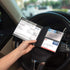 Samsill 2 Pack Car Registration and Insurance Holder, 5.25" x 4.75" Black Glove Box Organizer, Perfect for Multiple Vehicles...
