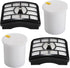 2 HEPA Filter + 2 Foam Flet Filter Kit for Shark Rotator Pro Lift-Away NV500 NV501 NV505 NV552 HEPA Filter & Foam Filter Kit, Part # XFH500 & XFF5...