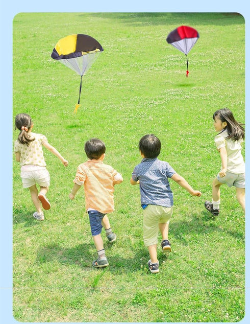 6 Pcs Parachute Toy Children's Flying Toys Parachute Army Men Parachute Flying Throwing Toy for Kids Outdoor School Toys...