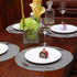 Topotdor Round Placemats Heat-Resistant Stain Resistant Anti-Skid Washable Polyproplene Table Mats Placemats (Braided-Gray, Set of 4)...
