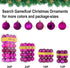 Fuchsia 2.5" Christmas Balls Christmas Tree Decoration Ornaments Shatterproof Hanging Balls for Birthday Halloween Holiday Wedding Decorations Set...